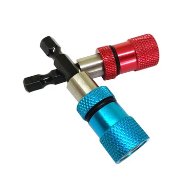 

2PCS 1/4 Inch Hex Drill Bit Magnetic Shank Extension Rod Quick Release Holder