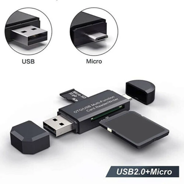 Многофункциональный считыватель карт USB 3,0/2,0 Поддержка TF/SD карты для ноутбука телефон SD998
