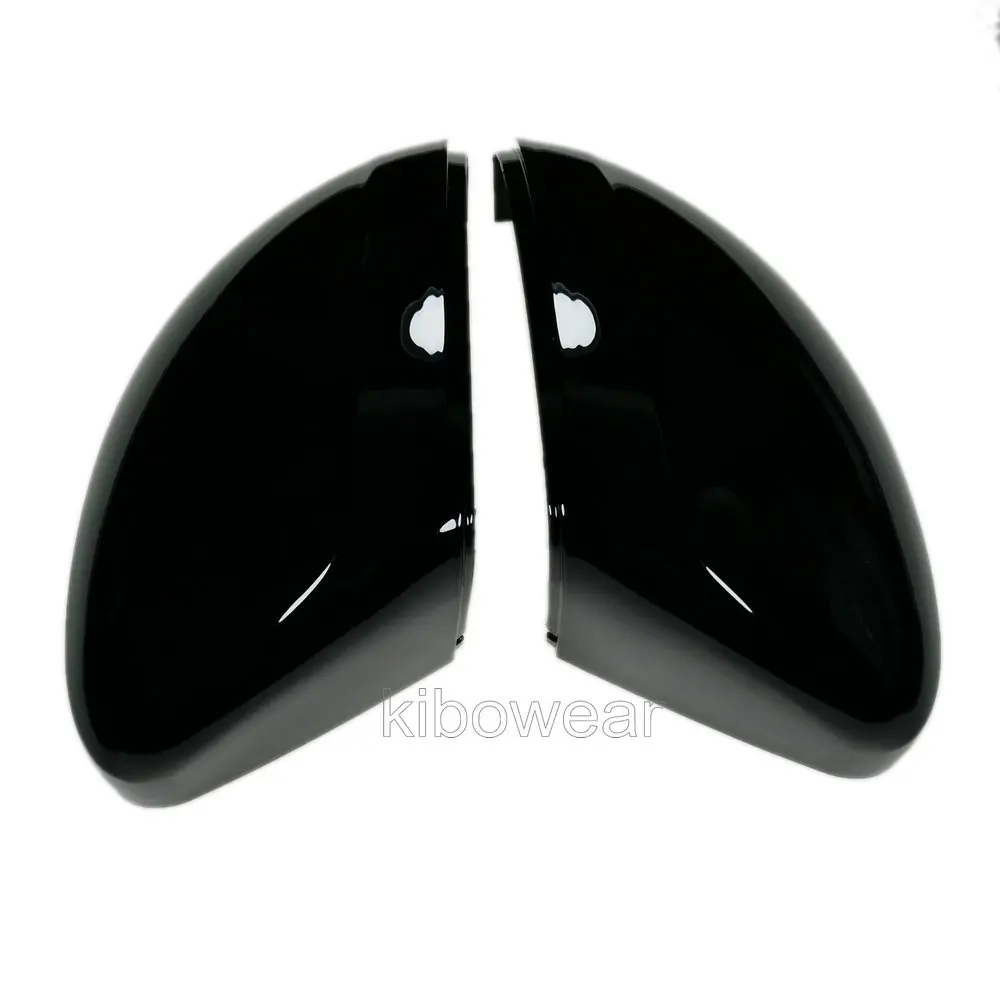 Pair Side Door Wing Mirror Caps Cover for VW Tiguan Allspace L MK2 2017 2018 Replacement 2019 2020 (Glossy Pearl Black)_voghion.com