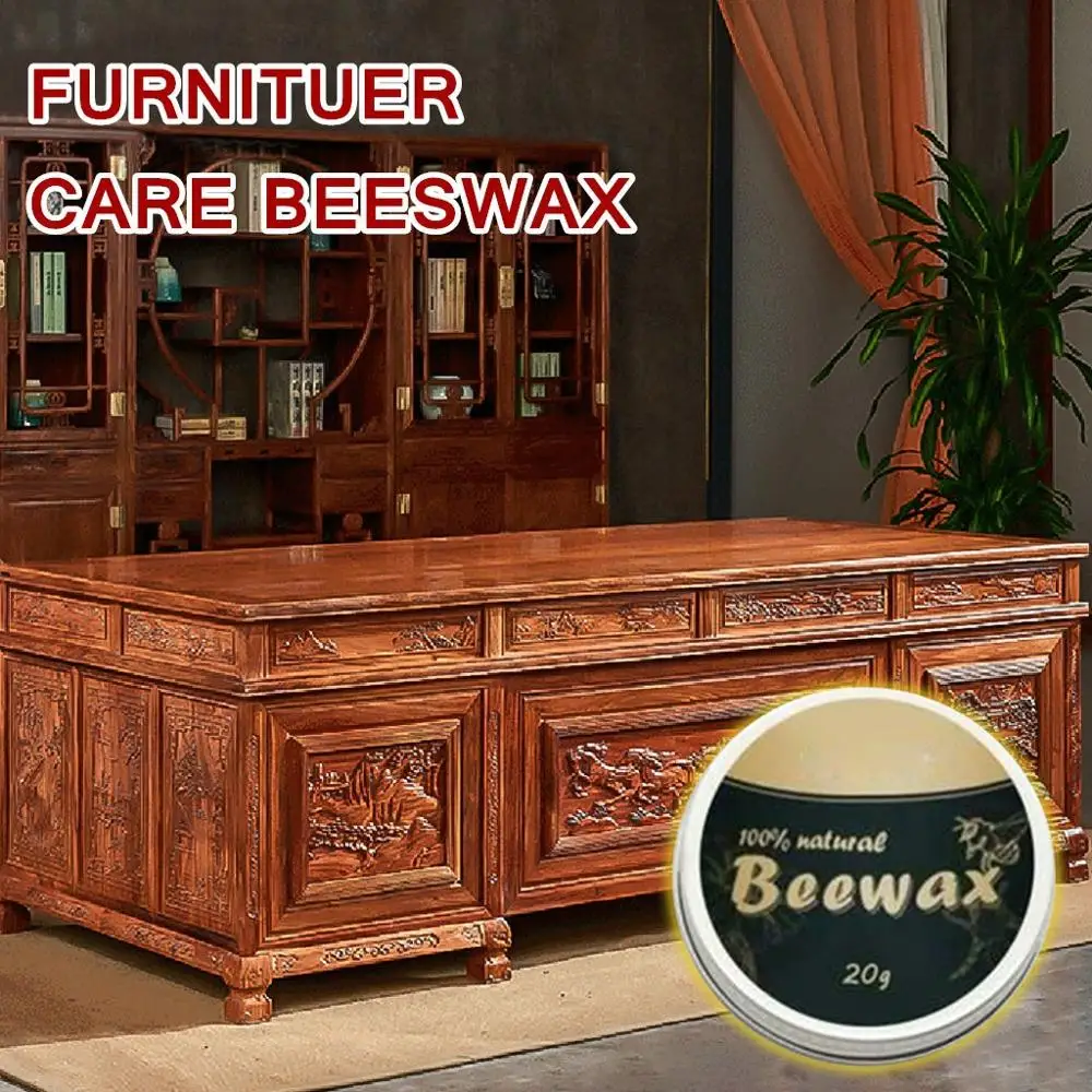 Деревянный приправа Beewax комплексное решение мебель пчелиный воск для ухода за 20/100 г хороший#3D06