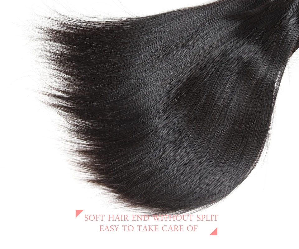 Ali Queen Hair Straight Brazilian Human Hair Weaves Bundles 1/3/4 Pcs Remy Bundles 10"- 36" 100% Human Extension Wig