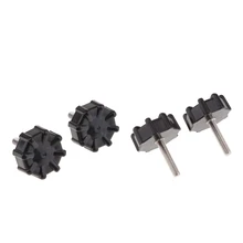 4 шт. в упаковке, мотоциклетные черные наконечники для руля, ручки для руля, рукоятка с винтом, подходит для Honda DAX Z50 50 70 CT70