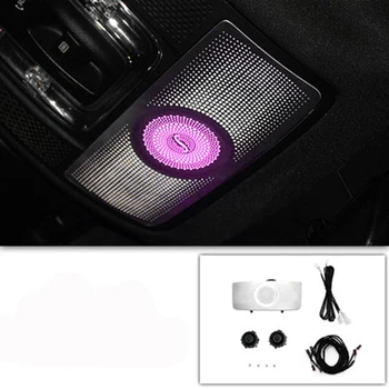 

LED Roof Speaker For Mercede Ben A/B/CLA/GLA/GLB/GLE/GLS W177 W247 64 colors reading light cover with horn sound roof lamp
