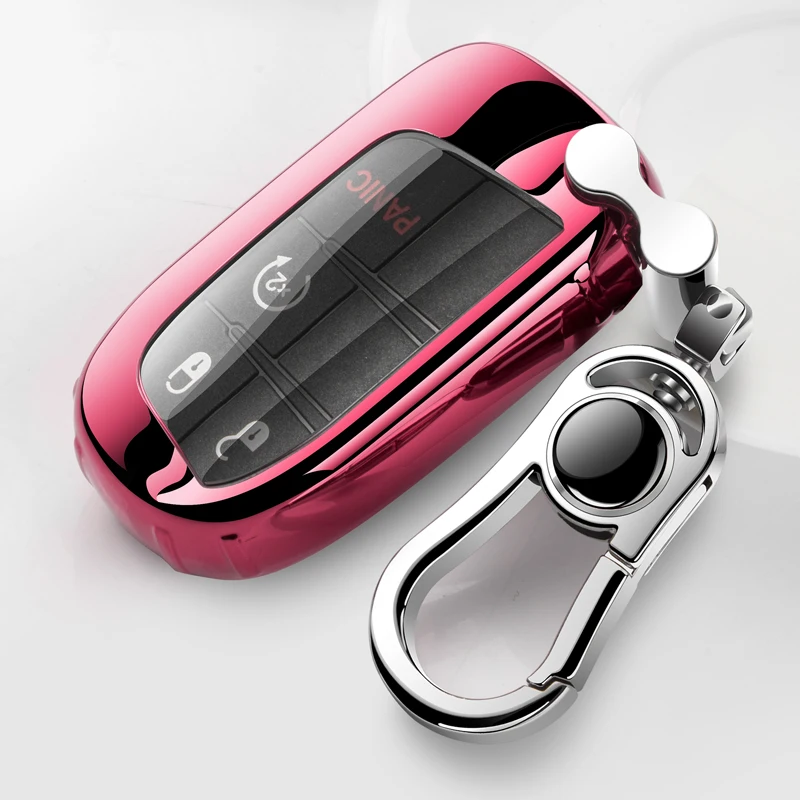 TPU Car Remote Key Full Cover Case portachiavi per Fiat Jeep Renegade Grand Dodge Ram 1500 Journey Charger Dart Challenger Chrysler - H3f6455e57ae7400a8f9a235574b50c29Q