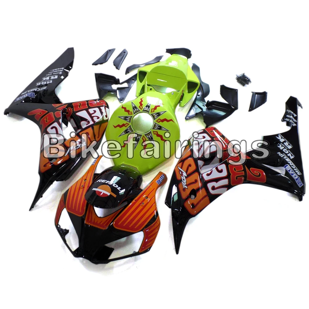 Repsol красный черный комплект обтекателей зеленого цвета для Honda 2006 2007 CBR1000RR корпус рабочие Чехлы ABS пластик 2006 2007 CBR1000RR автобайк корпуса