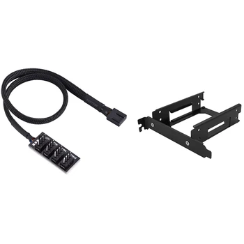 

1Pcs 2 X 2.5 Inch Hdd / Ssd Mounting Bracket & 1Pcs Pwm Fan Hub, 4-Pin Computer Cpu / Chassis Fan Power