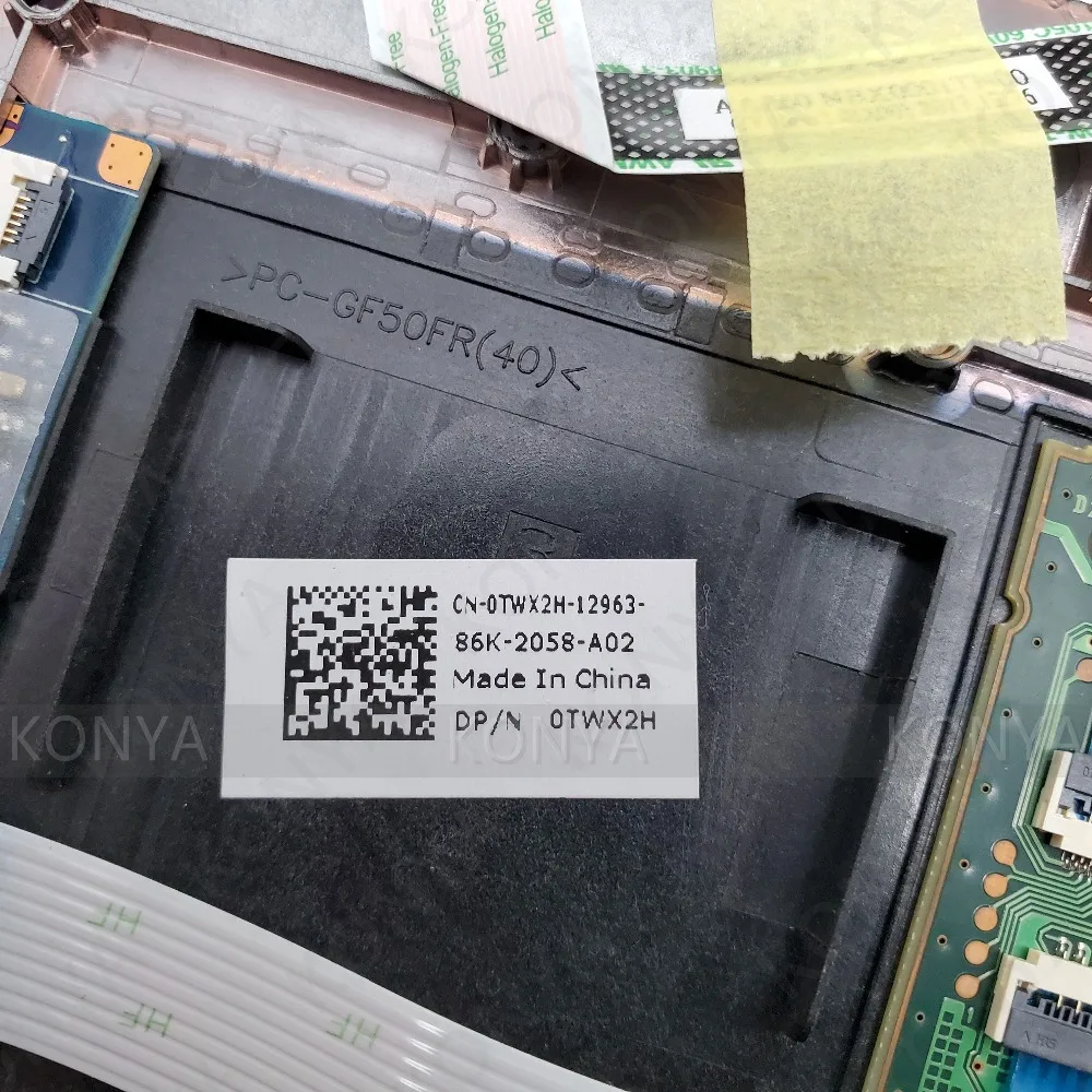 Верхний чехол для Dell Latitude E7470 plamest с тачпадом 09Y17 DGFPD XFY7W TWX2H