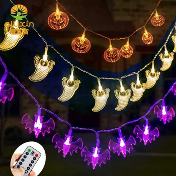 

Halloween Pumpkin LED String Lights Lantern House Party Garland Light Decoration Merry Christmas Tree Santa Claus Drop Ornament