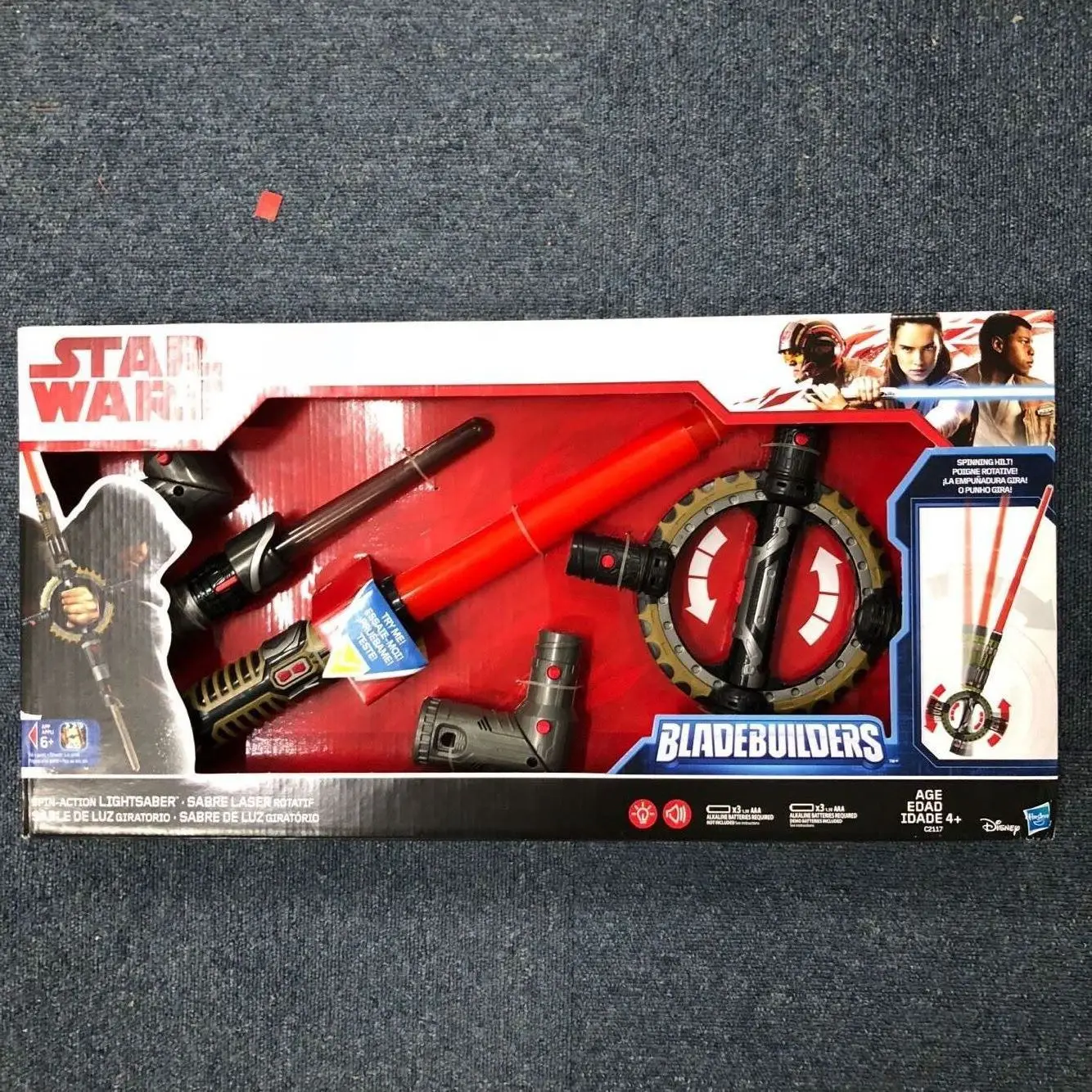 spinning lightsaber toy