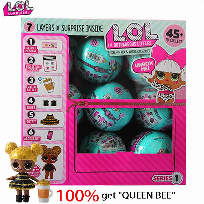 

L.O.L.SURPRISE! Lol Dolls Surprise Toys Set Hair Dolls QUEEN BEE Generation DIY Manual Blind Box Toys for Girls Birthday Gifts