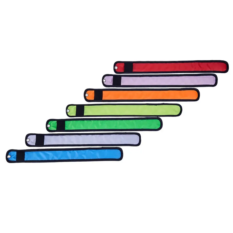 

LED Glow Slap Bracelet,Light Up Wristband 7-Pack High Visibility Safety Band for Cycling Walking Running Concert Camping Outdoor