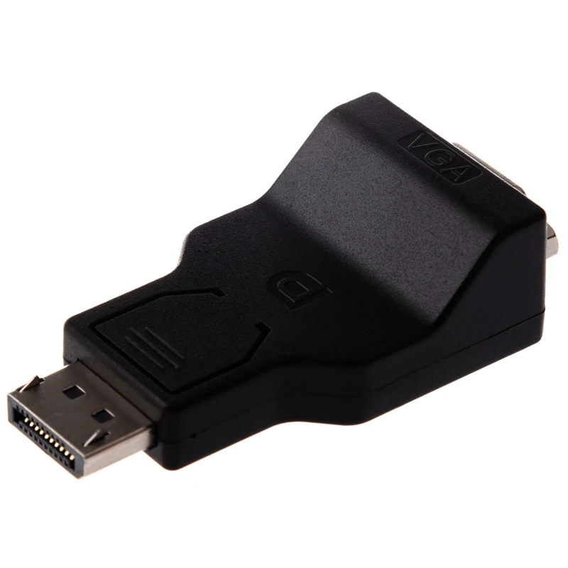 Черный адаптер DisplayPort Male-VGA Female