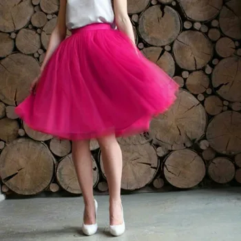 

Women Tulle Skirt Women Lace Pink Knee Length Empire Girls Tutu Plus Size Tulle Skirts Designer Secret Custom