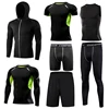 Gym Tight Running Set for Men's Sport Suit Outdoor Jogging Sports Clothing Men Fitness Sportswear Dry Fit Training Tracksuit MMA ► Photo 3/6