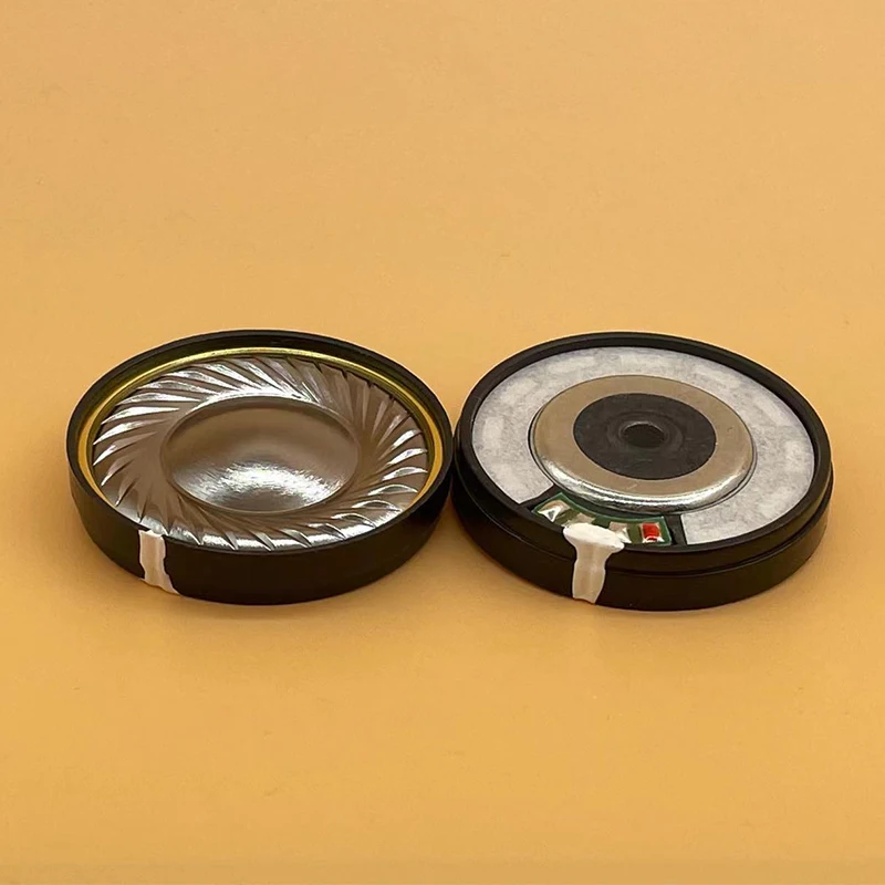 티타늄 다이어프램 헤드폰 스피커 유닛, 저주파 HIFI 드라이버, 풀 레인지 스피커, 32 Ohm, 2 개, 40mm