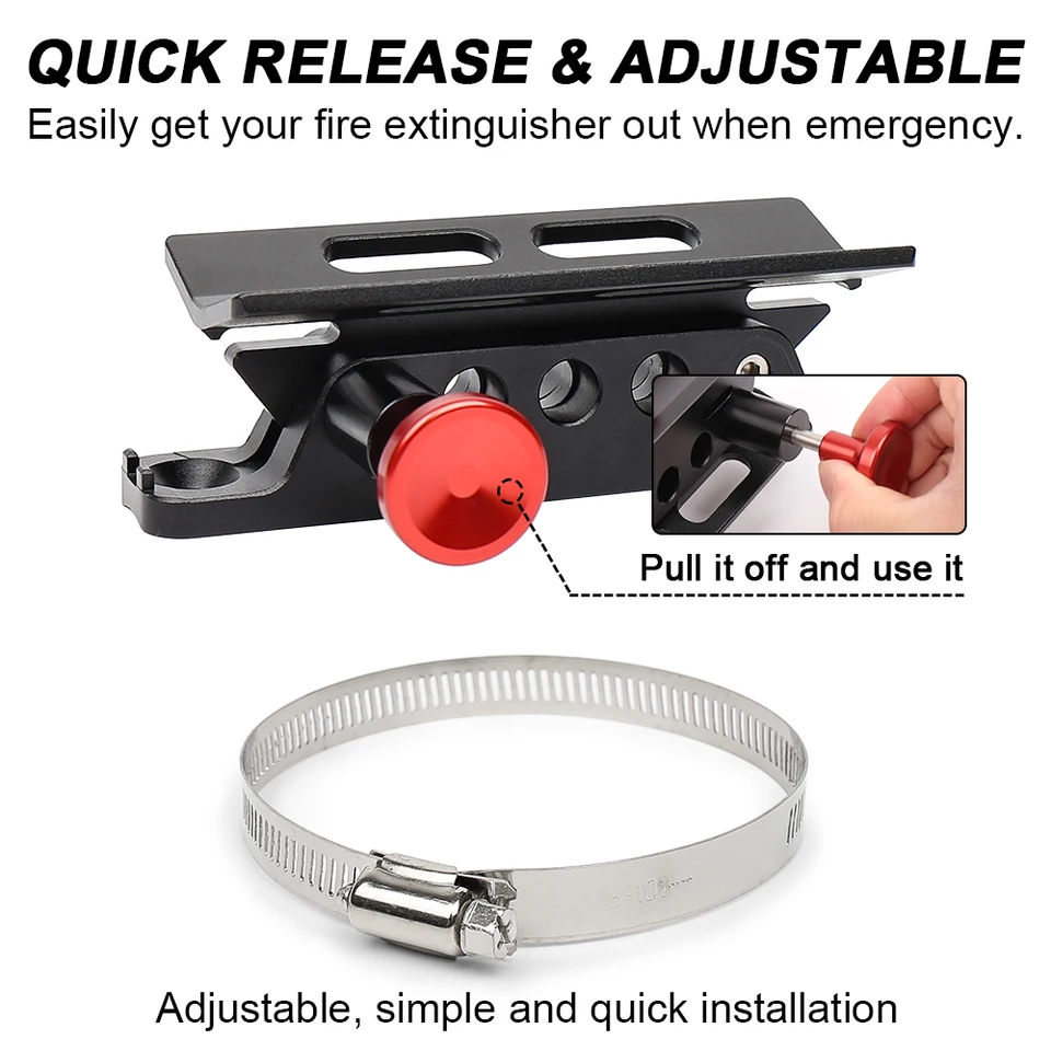 Quick Release Fire Extinguisher Bracket,Car Fire Extinguisher Mounting Bracket,Vehicle For