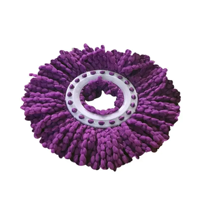 Сменная тряпка из микрофибры 360 Вращающаяся круглая форма стандартный размер легко откручивающаяся Швабра заправка - Цвет: 8