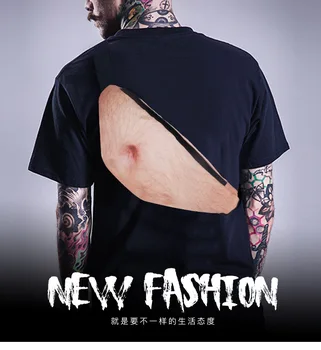 

New creative personality belly pockets Anti-harassment simulation beer belly pockets sports belly bag Mountaineering running bag