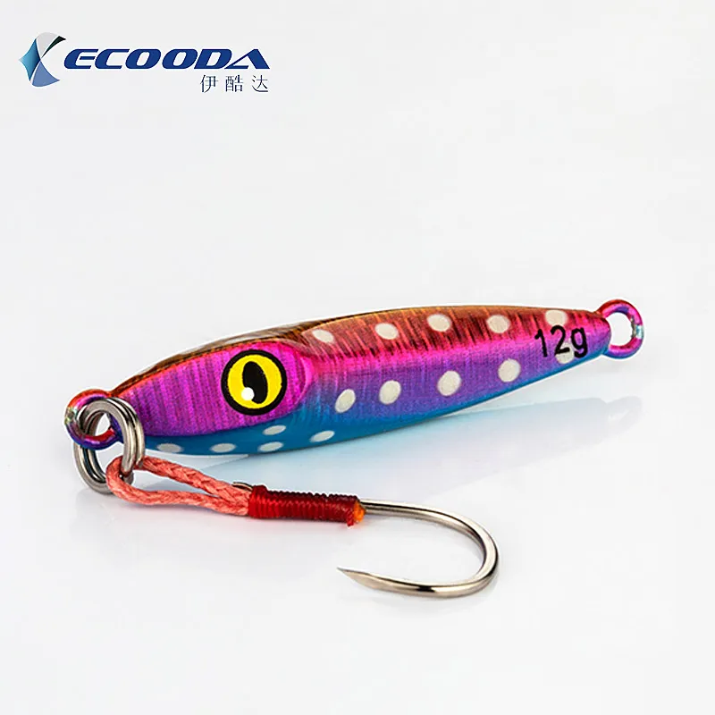 

ECOODA Miniature Bait Throb Jigging Lure Lead fish 3g-30g Fake bait freshwater Saltwater Lure