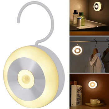 

LED Motion Sensor Night Light Magnetic Stick Hanging Lamp for Closet Stairway Garage L5 #4