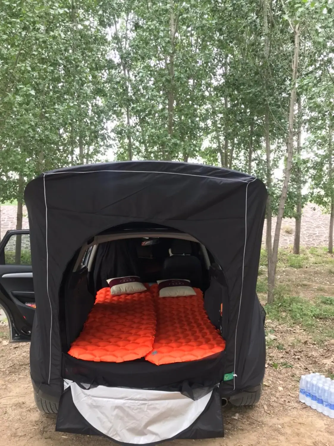 Car cover tent Black Khaki Camouflage Color Car Rear Tent Top Roof