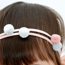 Стиль, корейский стиль, свежий простой пушистый шарик, резинки для волос, маленькая девочка, Детская повязка для волос, головной убор, аксессуары для волос