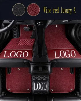 

Car floor mats with Logo/Brand Logo for Mercedes Benz A B180 C200 CL CLA G GLK300 ML class leather Anti-slip car-styling carpet