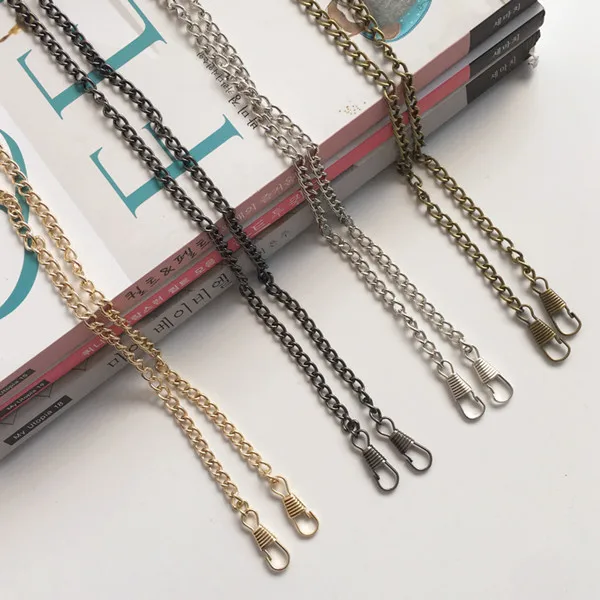 

O Shape Style Metal Purse Chains Diy Bag Chains Rope Strap Supply Accessory Bag Part Coin Purse Locker Pattern Metal Chain Strap