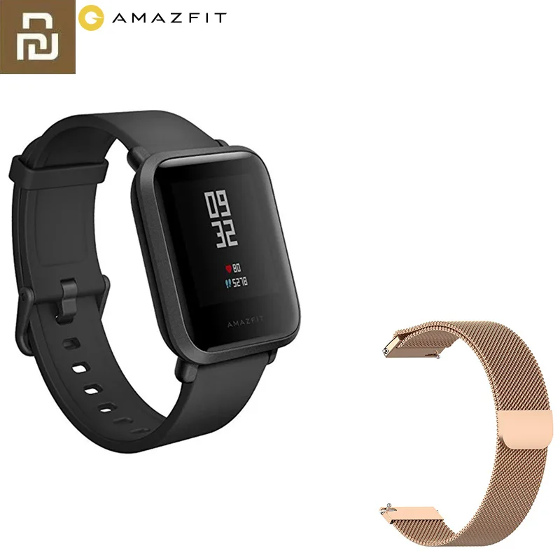 Xiaomi Mijia Amazfit Bip Смарт часы Bluetooth gps Спорт монитор сердечного ритма IP68 Водонепроницаемый напоминание о звонке приложение MiFit - Цвет: Style 6