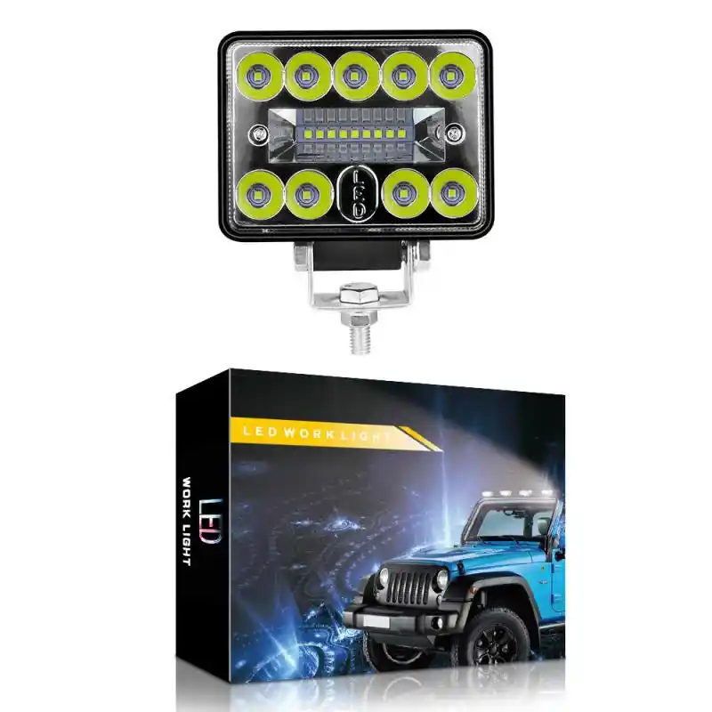 54ワット18 Ledライトバーledワークライト12v 24vオフロード洪水スポットランプ正方形の明るい車のトラックsuvの車のアクセサリー ライトバー ワークライト Aliexpress
