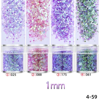 

4PCS Mermaid Scale chameleon Aurora Hexagon Glitter Bling Bling Filling for Resin Craft Festive Jewelry Tools Uv Resin Pigment