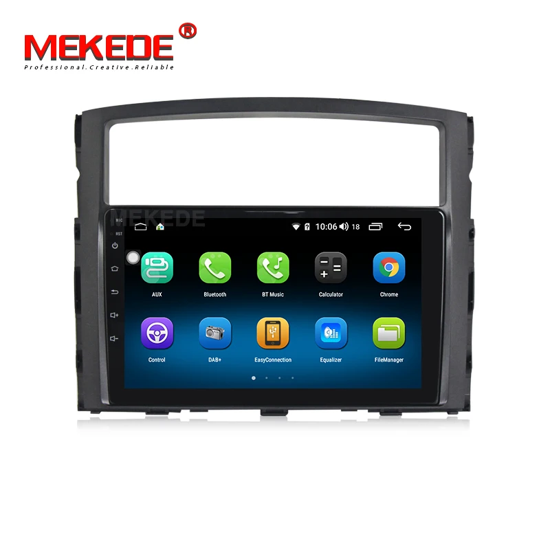 9853 4G LTE Android 9,0 Автомобильный DVD Радио для Mitsubishi Pajero 4 V80 V90 2006- навигационный экран Радио Аудио мультимедийный плеер