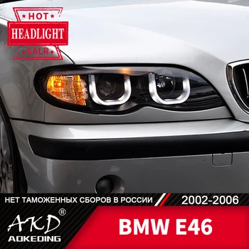 

For Car BMW E46 Head Lamp 2002-2006 Car Accessory Fog Light Day Running Light DRL H7 LED Bi Xenon Bulb 320i 318i 323 Headlights