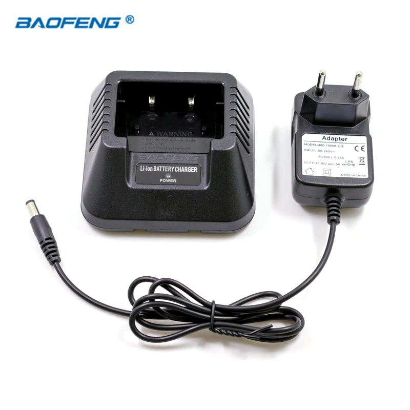 Europe Plug and Base Портативная рация BAOFENG батарея EU US UK AU настольное зарядное устройство подходит для BAOFENG UV-5R UV-5RA 5RB UV-5RE Plus Аксессуары BAOFENG - Цвет: Europe Plug and Base