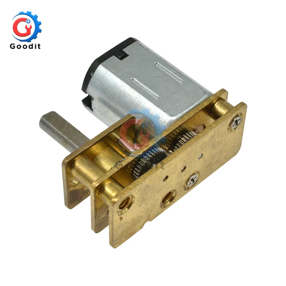 GA1024-N20 24GM-N20 DC Шестерни мотор 100PRM 3 V/6 V/12 V для игрушка «Робокар Поли» для лазерной обрезки модели самолета двигателя игрушки снижение низкая Скорость игрушечный мотор