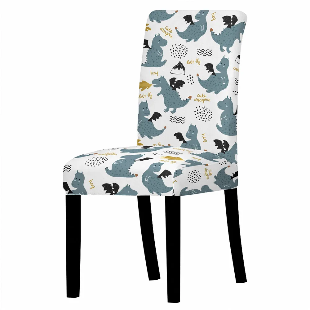 Universal Chair Covers Printed Elastic Stretch Universal Chair Cover Slipcovers For Dining Room Wedding Banquet Hotel
