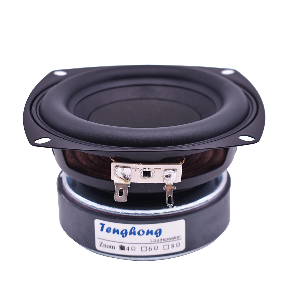 4 Inch Subwoofer Speakers 4/8Ohm 40W HIFI Audio Bookshelf Woofer Speaker Unit Deep Bass Loudspeaker 1pcs Tenghong Home Theater computer speakers,woofer speaker,speaker driver unit