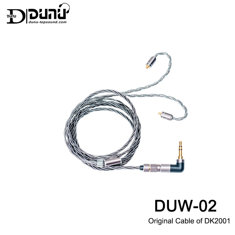 DUNU DUW02 DUW-02 3.5mm High-purity Silver-plated OCC Copper Litz wireOriginal Cable of DK2001Catch-Hold MMCX/0.78mm Connector