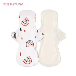 Mora Mona tampon menstruel en bambou sain pour femmes, serviette hygiénique, doublure de culotte lavable, paquet de 5 pièces 