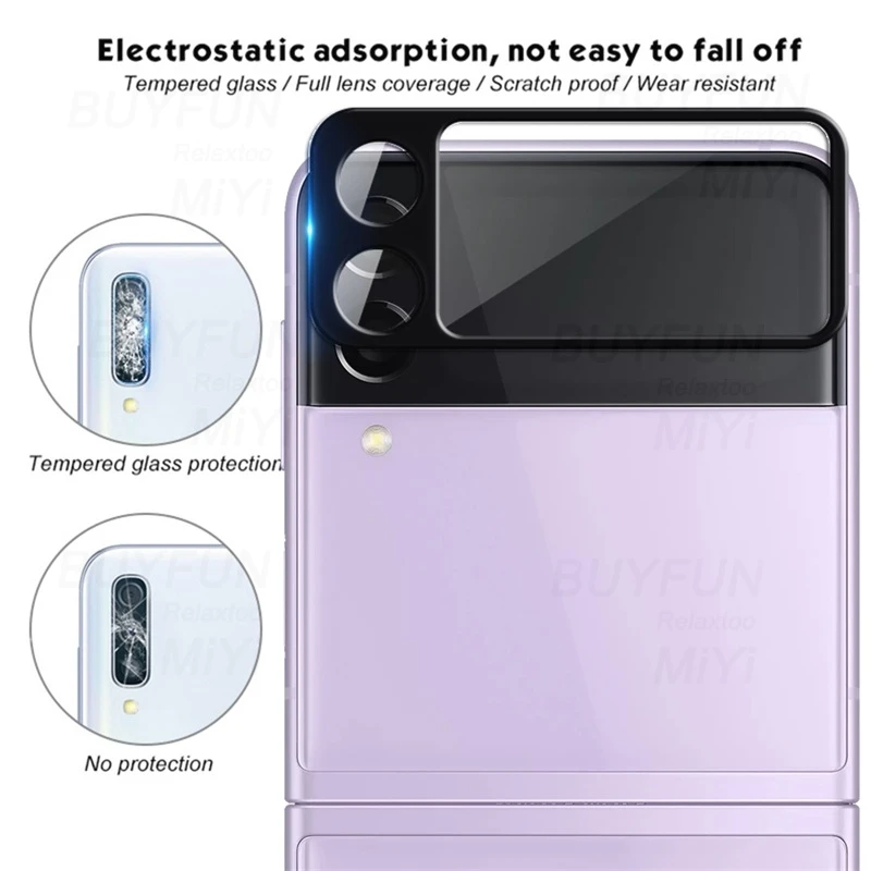 3D Full Cover Camera Lens Protector Glass For Samsung Galaxy Z Flip 3 Case Camera Protective Film Sumsung Z Flip3 5G Coque Funda samsung galaxy z flip3 case
