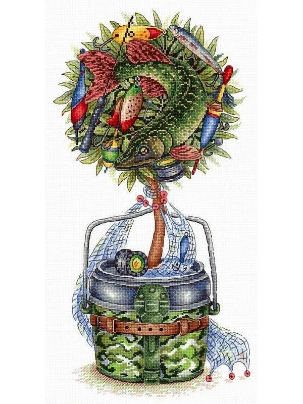 Набор для вышивания крестом МП Студия НВ-71" Удачный улов"