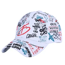 Модная унисекс граффити Кепка с якорем принт Регулируемый головной убор индивидуальность уличная бейсболка s для мужчин и женщин
