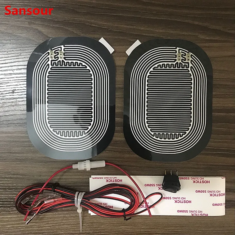 Sansour DC 12V ڵ  ̷  ¿ е Ʈ Defoggers  ̵ ̷   е x 2 /