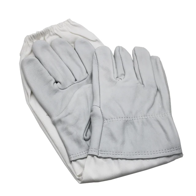 A Méhész Megakadályozza Kesztyű Védőhüvelyeit Szellőztetett Professzionális Méhellenes Méhsárga