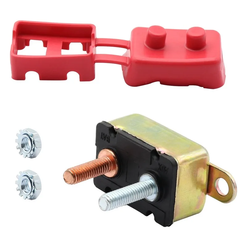 

12-24V Circuit Breaker OverCurrent protector Fuse Automatic Automatic reset 30A Waterproof Circuit Breaker for Car Boat RV Truck