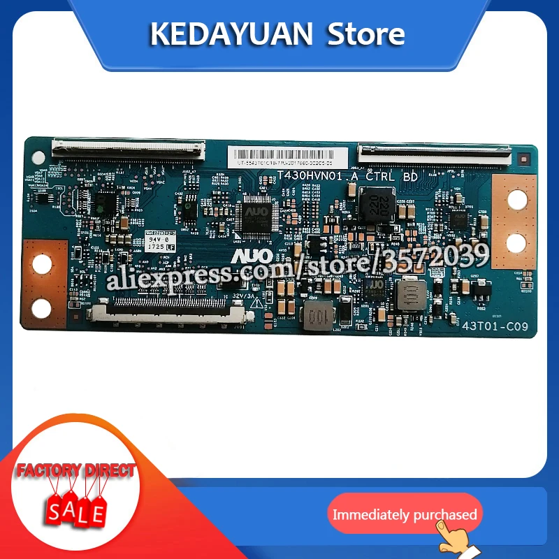 Логическая плата для T430HVN01.9 43T01-C0A 43T01-COA бесплатная доставка | Компьютеры и офис