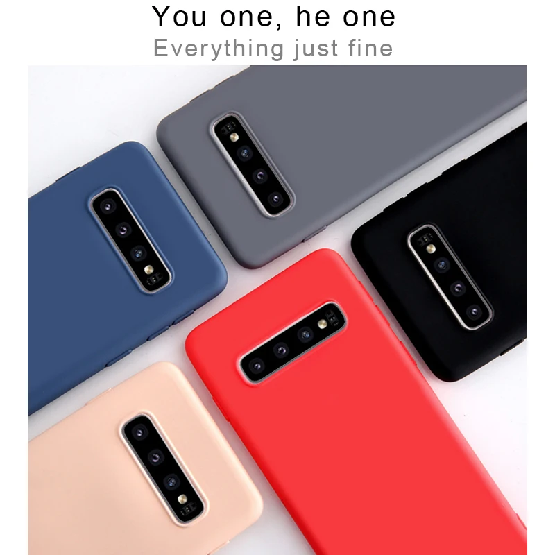 2 шт./лот чехол для Samsung Galaxy S10 Plus мягкий силиконовый телефона note 9 S9 S8|Бамперы| |