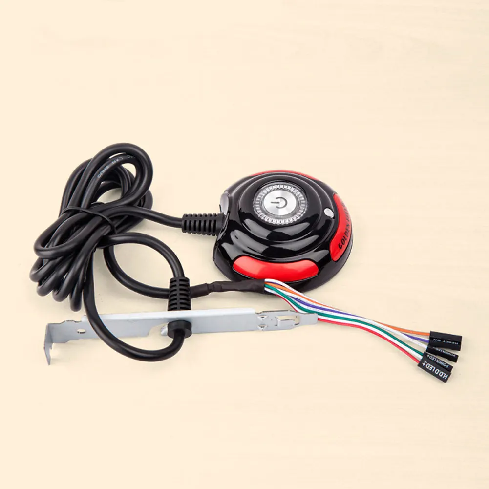 Kit Cavi Interruttore Power E Reset Per PC ATX: 5 Pezzi Con LED, Lunghezza 65cm