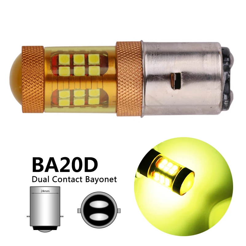 

Gold Color H6 BA20D LED Motorcycle Headlight Bulbs BA20D H6 LED Motorbike Scooter Headlamp H6 Fog Light 12V