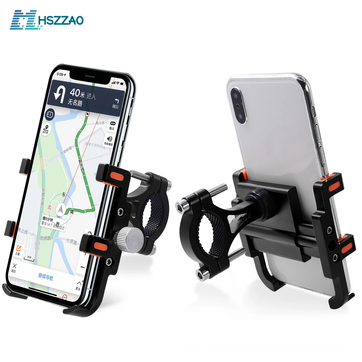 360 Вращающийся алюминиевый сплав Кронштейн для мобильного телефона gps кронштейн для мотоцикла, электрического трицикла, внедорожника, ATV, велосипеда